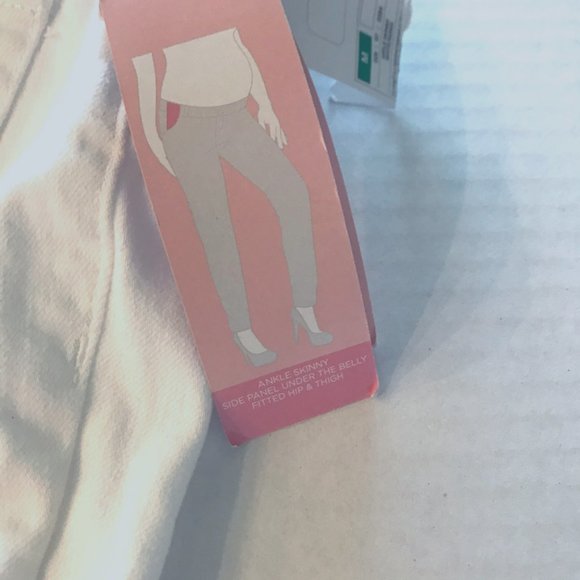 NWT Liz Lange Maternity Skinny Ankle Jeans SZ 8-10 - Picture 10 of 12
